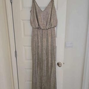 Calvin Klein Shimmering Gold Maxi Dress